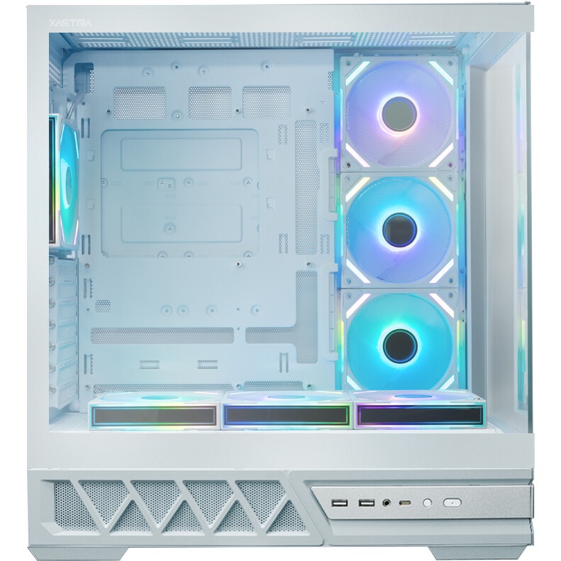 Корпус XASTRA Q700 0F-UC  White ATX/Aquarium/Screewless/no fans/Type C Q700-0F-UC-WH
