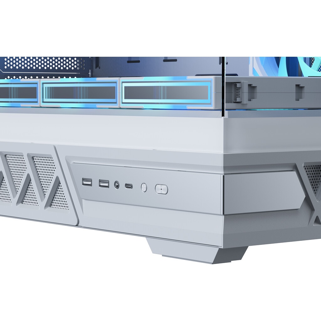 Корпус XASTRA Q700 0F-UC  White ATX/Aquarium/Screewless/no fans/Type C Q700-0F-UC-WH