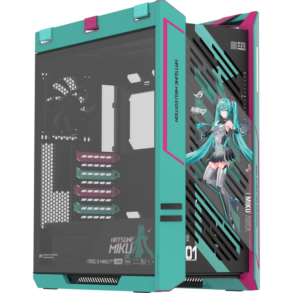 Компьютерный корпус ASUS ROG STRIX HELIOS II GX601S HATSUNE MIKU