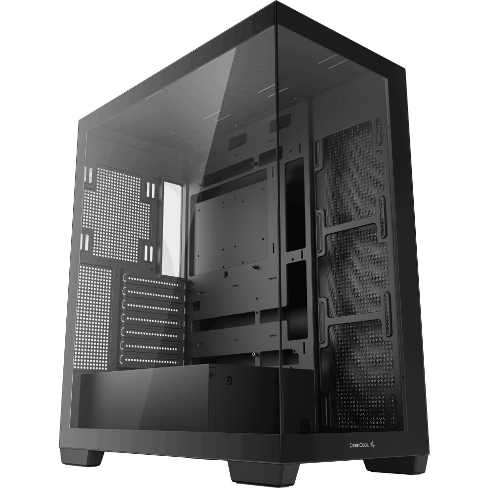 Корпус Deepcool CG530U 4F черный без БП ATX 10x120mm 4x140mm 1xUSB2.0 audio bott PSU