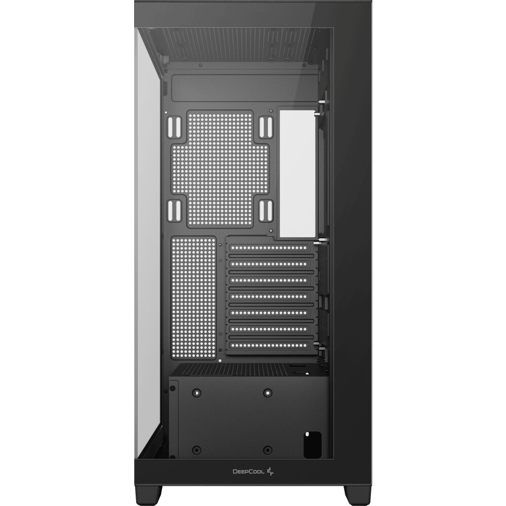 Корпус Deepcool CG530U 4F черный без БП ATX 10x120mm 4x140mm 1xUSB2.0 audio bott PSU