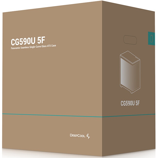 Корпус Deepcool CG530U 4F черный без БП ATX 10x120mm 4x140mm 1xUSB2.0 audio bott PSU