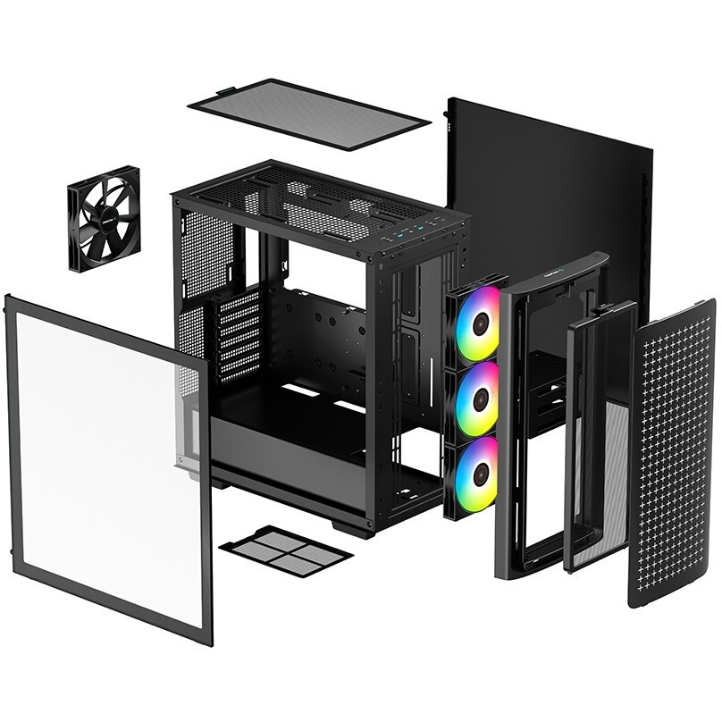 Компьютерный корпус  Cooler Master MasterBox K501L, 1xUSB3.0, 1xUSB2.0, 1x120 Fan,  1x120 Red Led Fa