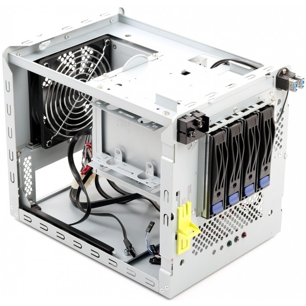 Корпус InWin IW-RS436-07/OCUlink*8 BP x1, OCUlink*4 BP*1/Sunon 80*38mm fan*4, NMB 80*38 fan*4/ rear
