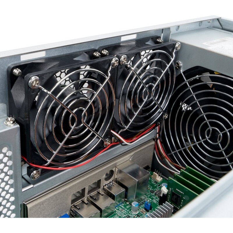 Корпус InWin IW-RS436-07/OCUlink*8 BP x1, OCUlink*4 BP*1/Sunon 80*38mm fan*4, NMB 80*38 fan*4/ rear