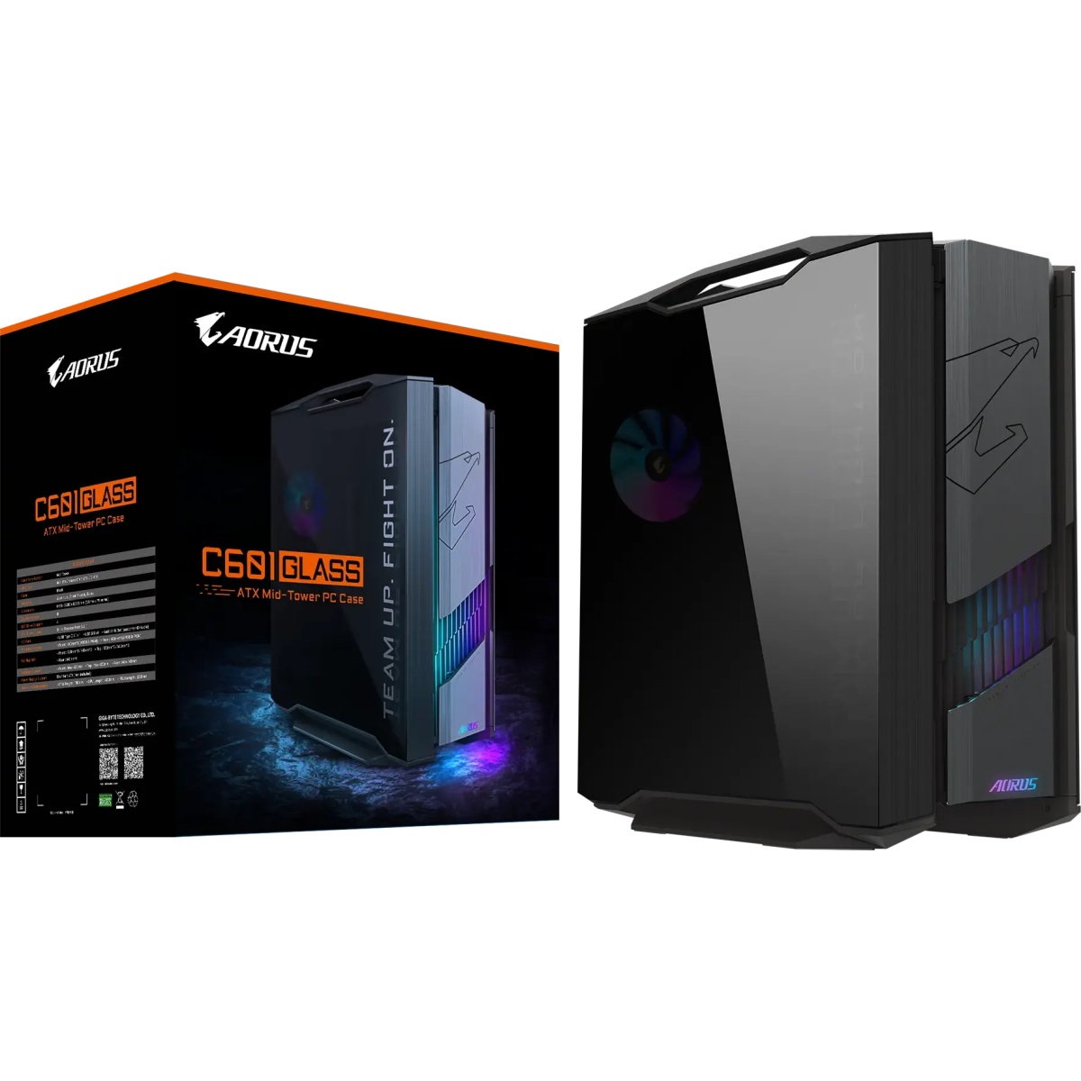 Компьютерный корпус Gigabyte AORUS C601G GLASS MidTower, E-ATX