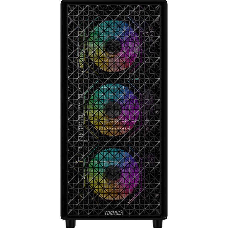 Корпус Formula Air Power G3 Plus черный без БП ATX 5x120mm 3x140mm 1xUSB3.0 audio bott PSU