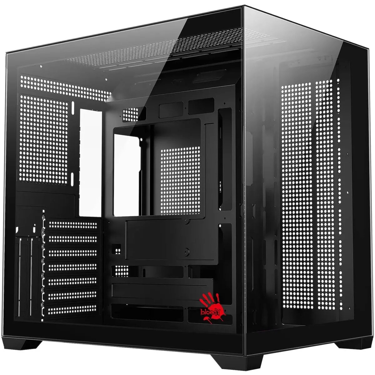 Компьютерный корпус  Accord ACC-ZA11B черный без БП ATX 1xUSB2.0 2xUSB3.0 audio bott PSU