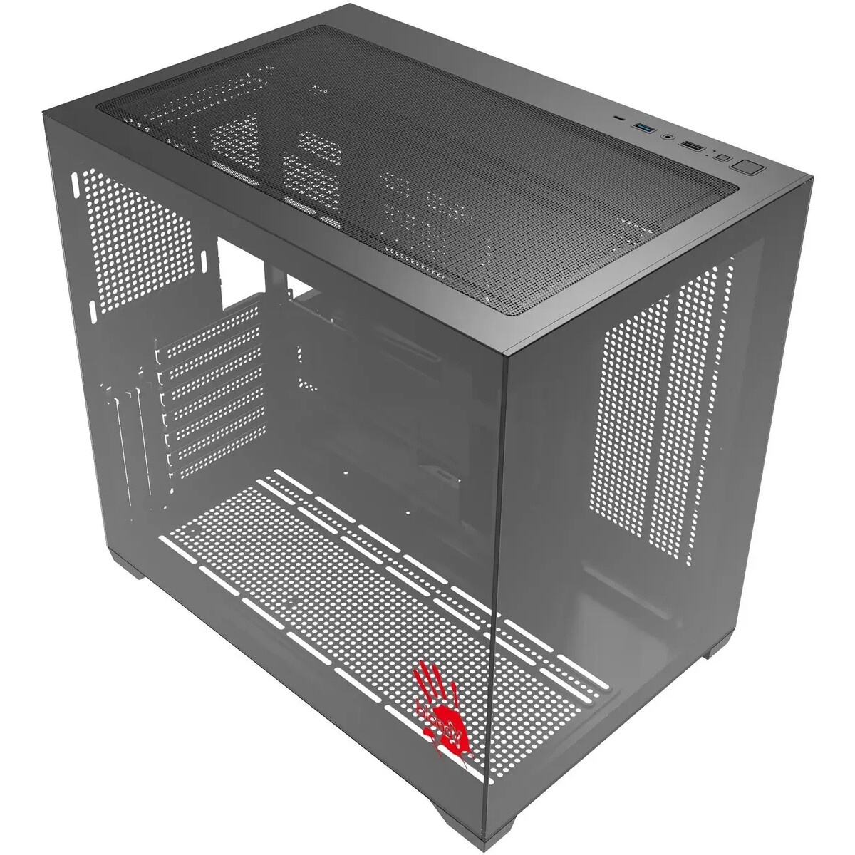 Компьютерный корпус  Accord ACC-ZA11B черный без БП ATX 1xUSB2.0 2xUSB3.0 audio bott PSU