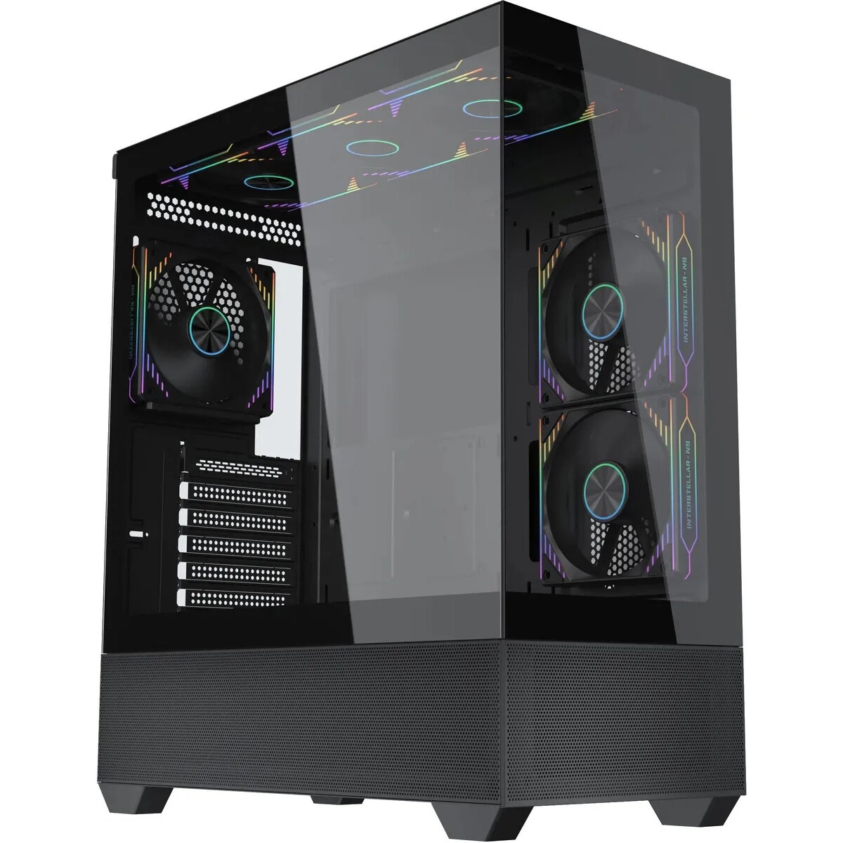 Компьютерный корпус  Accord ACC-ZA11B черный без БП ATX 1xUSB2.0 2xUSB3.0 audio bott PSU