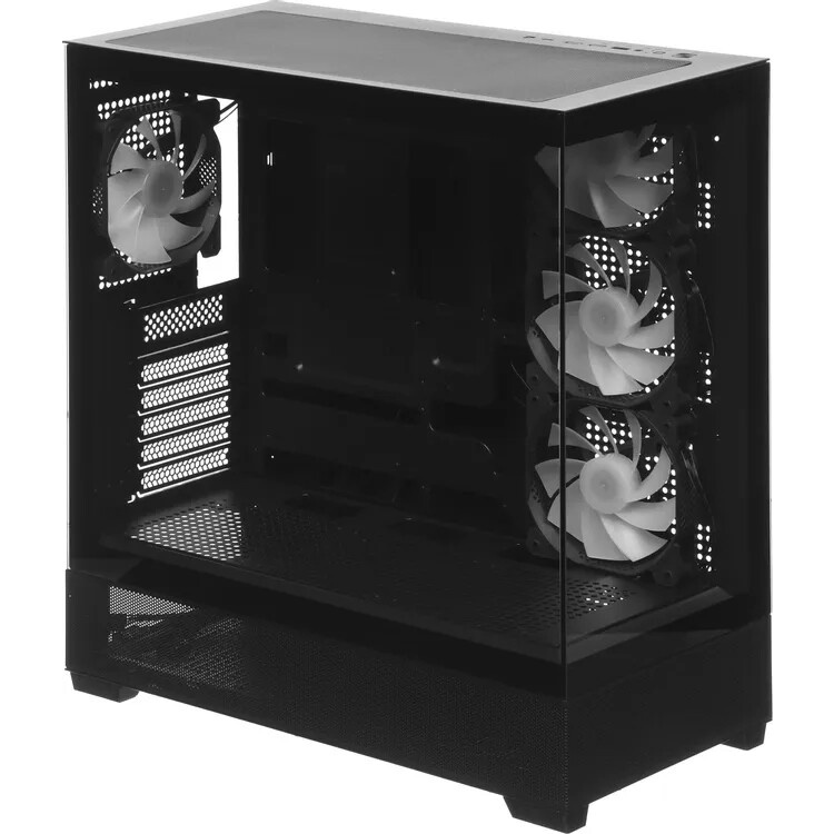 Компьютерный корпус  Accord ACC-ZA11B черный без БП ATX 1xUSB2.0 2xUSB3.0 audio bott PSU