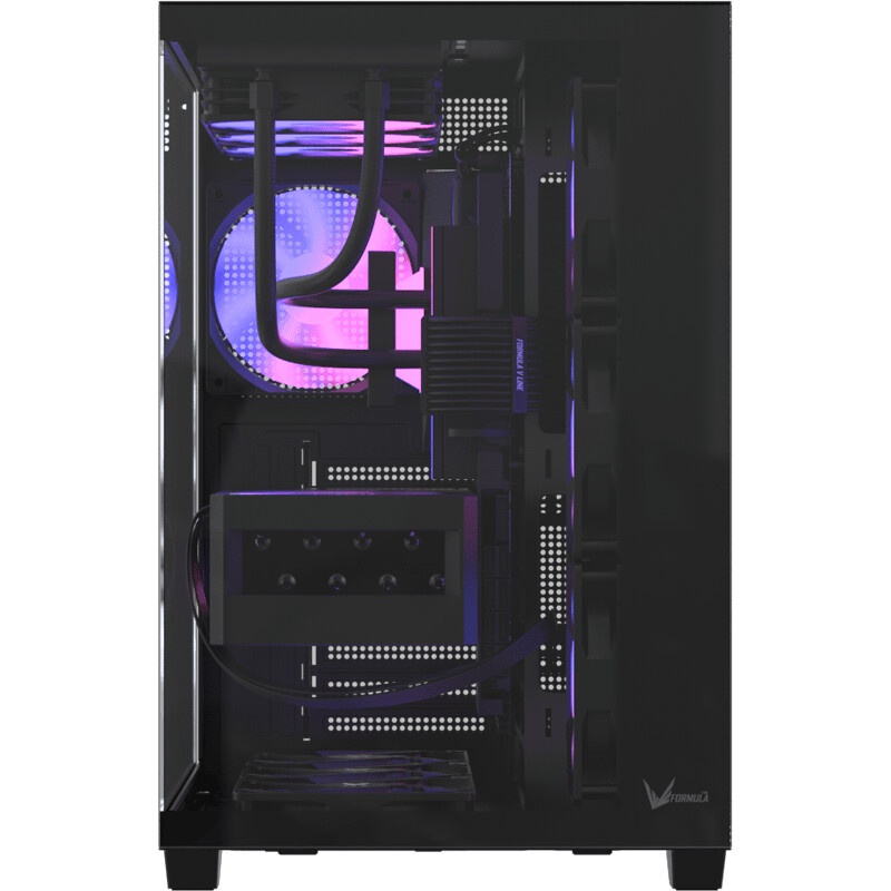 Компьютерный корпус  Accord ACC-ZA11B черный без БП ATX 1xUSB2.0 2xUSB3.0 audio bott PSU