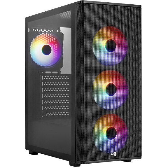 Компьютерный корпус Aerocool  / Formula Designer-G-BK-v1 черный без БП ATX 2xUSB2.0 1xUSB3.0 audio b