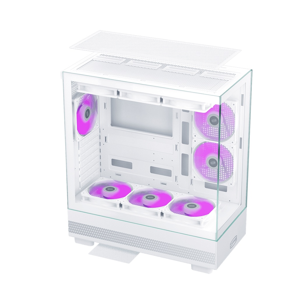 Корпус без блока питания Case PCCooler C3 Q500 WH, Midi-Tower, TG, no fans, 1xUSB 3.0 + 1xUSB 2.0 +