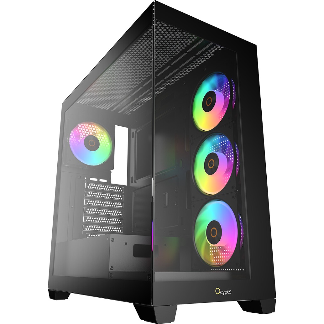 Корпус Formula Crystal Z1 Plus AR V2 черный без БП ATX 1xUSB2.0 1xUSB3.0 audio bott PSU