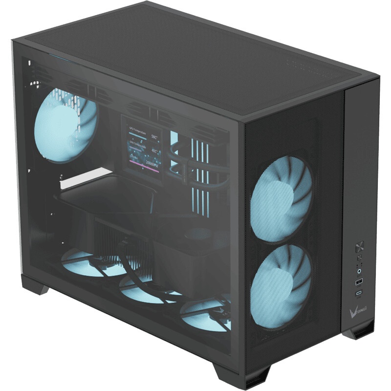 Корпус Formula Air Mesh G4 Plus AR черный без БП mATX 1xUSB2.0 audio