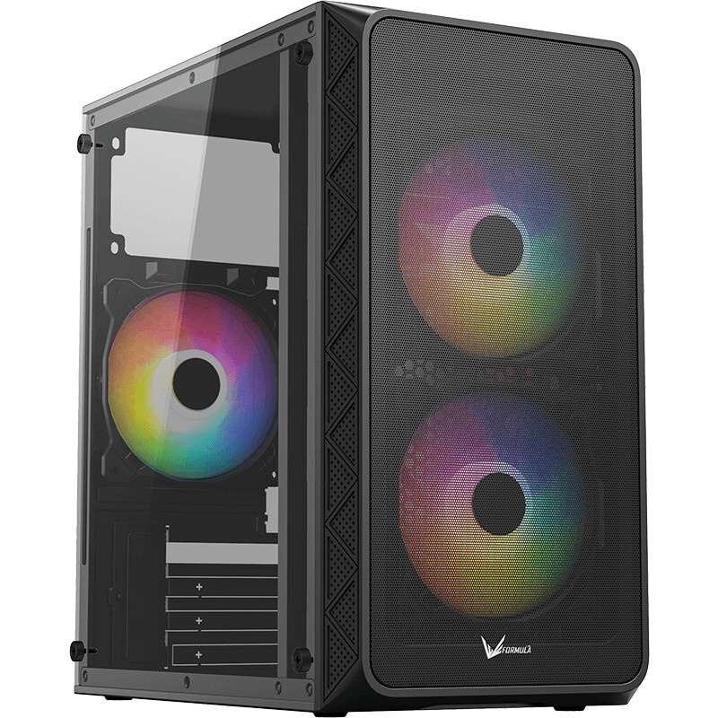 Корпус Formula Air Mesh G4 Plus AR черный без БП mATX 1xUSB2.0 audio