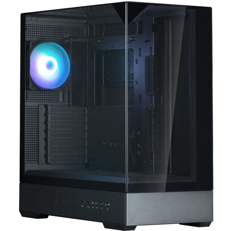 Корпус ZALMAN S6, ATX, BLACK, WINDOW, 2xCombo (3.5" or 2.5"), 1x2.5", 1xUSB Type C, 1xUSB3.0, 1xUSB2