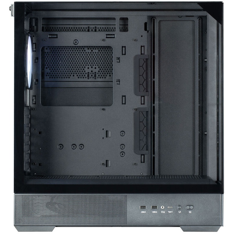 Корпус ZALMAN S6, ATX, BLACK, WINDOW, 2xCombo (3.5" or 2.5"), 1x2.5", 1xUSB Type C, 1xUSB3.0, 1xUSB2