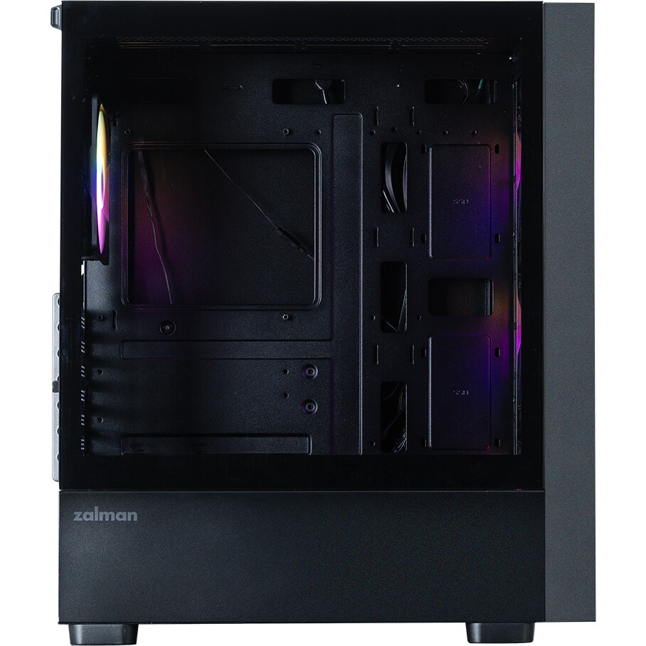 Корпус ZALMAN S6, ATX, BLACK, WINDOW, 2xCombo (3.5" or 2.5"), 1x2.5", 1xUSB Type C, 1xUSB3.0, 1xUSB2