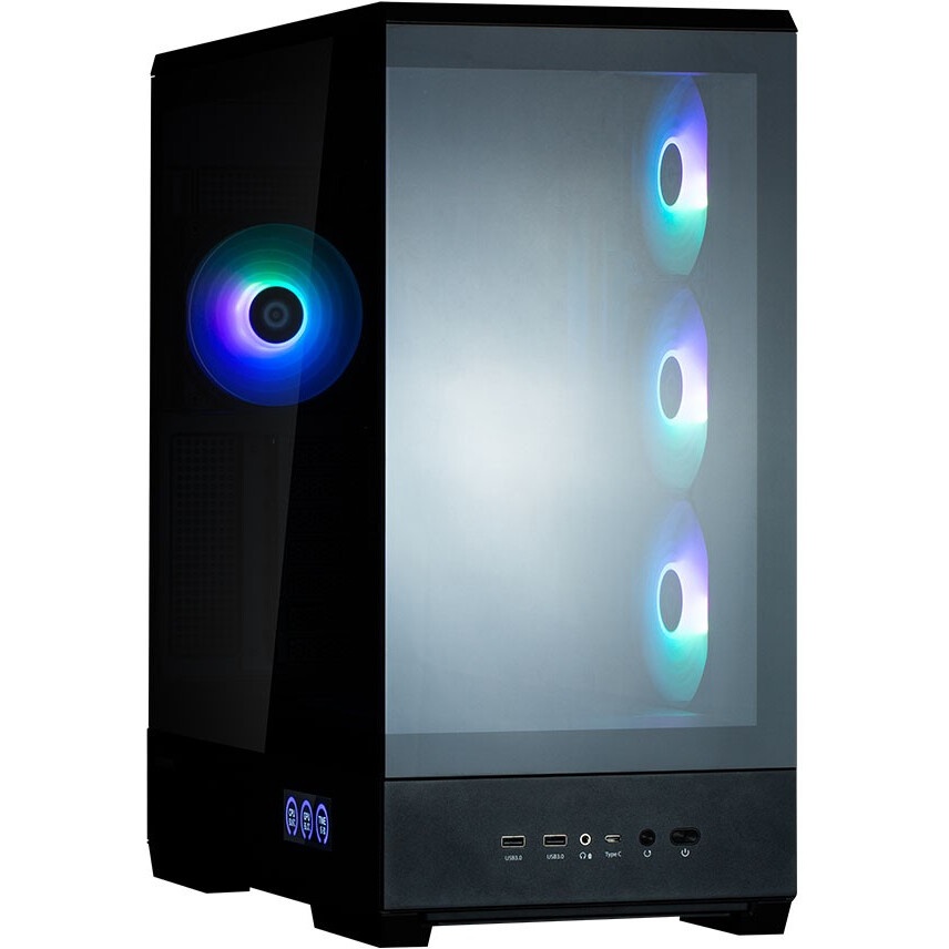 Корпус ZALMAN D50, ATX, BLACK, WINDOW, 2x3.5", 3x2.5", 1xUSB TYPE-C, 2xUSB3.0, FRONT 1xXF360, REAR 1