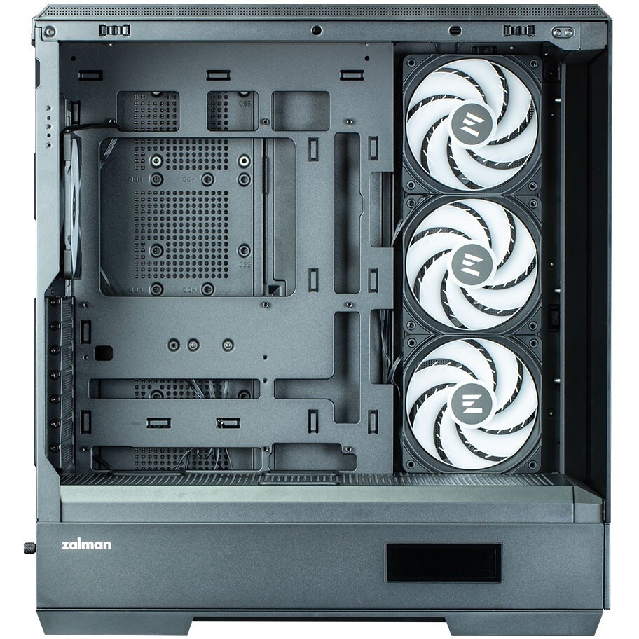 Корпус ZALMAN D50, ATX, BLACK, WINDOW, 2x3.5", 3x2.5", 1xUSB TYPE-C, 2xUSB3.0, FRONT 1xXF360, REAR 1