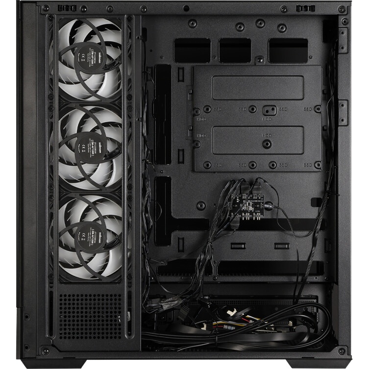 Корпус ZALMAN D50, ATX, BLACK, WINDOW, 2x3.5", 3x2.5", 1xUSB TYPE-C, 2xUSB3.0, FRONT 1xXF360, REAR 1