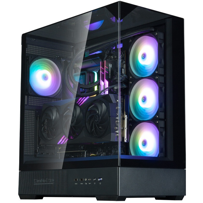 Корпус ZALMAN D50, ATX, BLACK, WINDOW, 2x3.5", 3x2.5", 1xUSB TYPE-C, 2xUSB3.0, FRONT 1xXF360, REAR 1