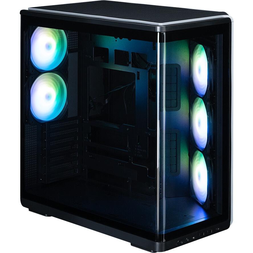 Корпус ZALMAN D50, ATX, BLACK, WINDOW, 2x3.5", 3x2.5", 1xUSB TYPE-C, 2xUSB3.0, FRONT 1xXF360, REAR 1