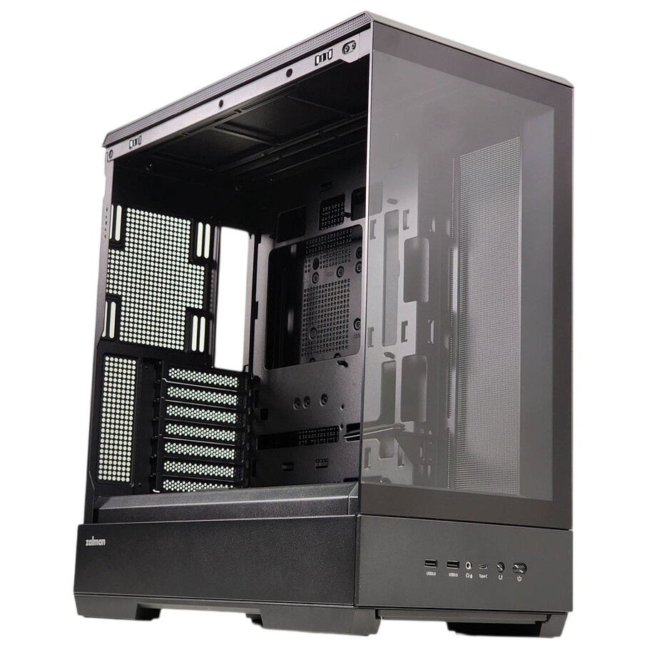 Корпус ZALMAN D50, ATX, BLACK, WINDOW, 2x3.5", 3x2.5", 1xUSB TYPE-C, 2xUSB3.0, FRONT 1xXF360, REAR 1