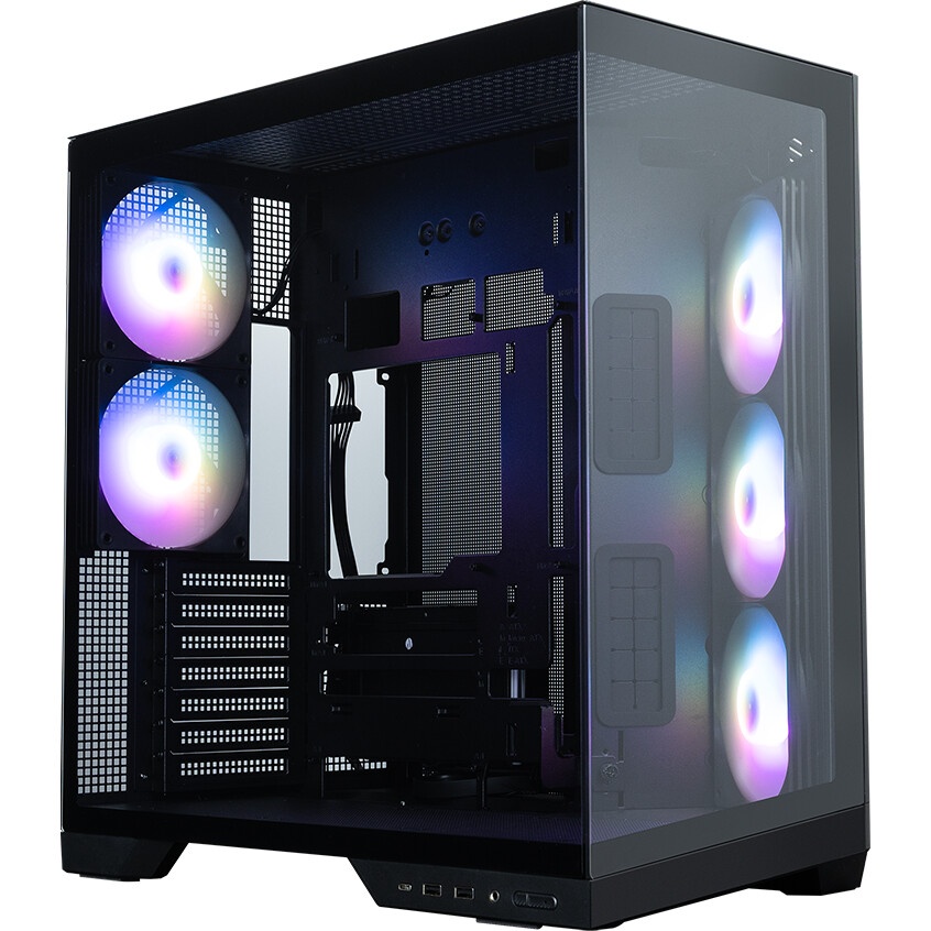 Корпус ZALMAN D50, ATX, BLACK, WINDOW, 2x3.5", 3x2.5", 1xUSB TYPE-C, 2xUSB3.0, FRONT 1xXF360, REAR 1