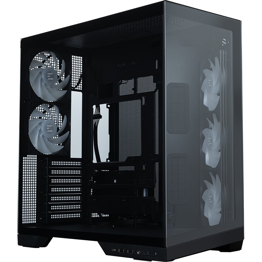 Корпус ZALMAN D50, ATX, BLACK, WINDOW, 2x3.5", 3x2.5", 1xUSB TYPE-C, 2xUSB3.0, FRONT 1xXF360, REAR 1