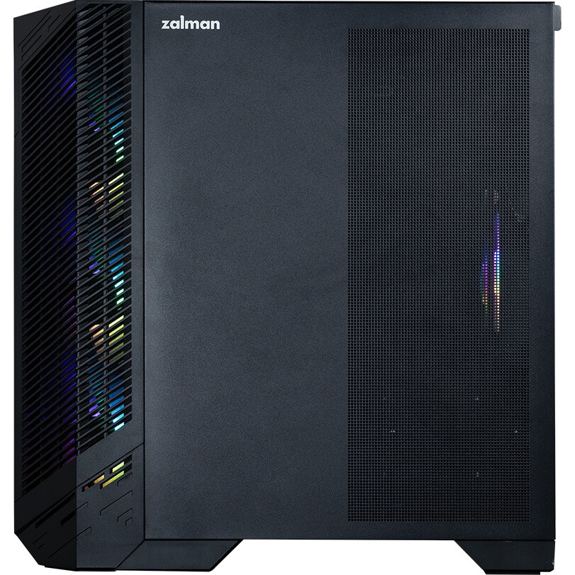 Корпус ZALMAN D50, ATX, BLACK, WINDOW, 2x3.5", 3x2.5", 1xUSB TYPE-C, 2xUSB3.0, FRONT 1xXF360, REAR 1
