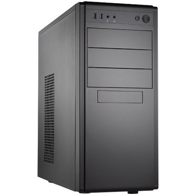 Корпус для ПК FoxLine FL-886-FZ500R-U32 ATX case, black w/PSU 500W 12cm, w/2xUSB3.0, w/ pwr cord, w/