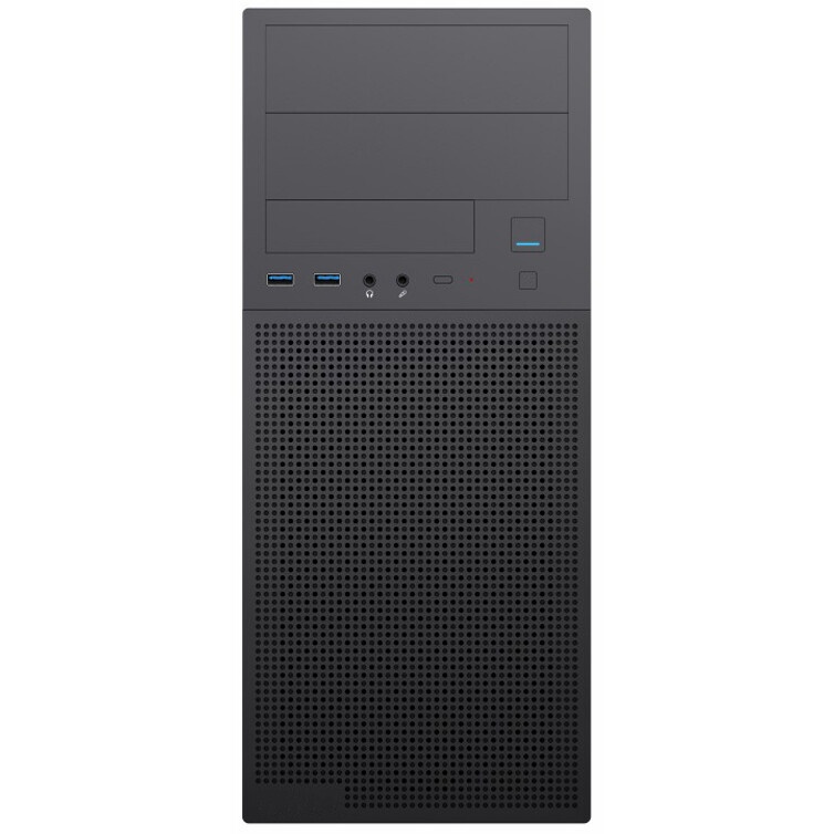 Корпус для ПК FoxLine FL-886-FZ500R-U32 ATX case, black w/PSU 500W 12cm, w/2xUSB3.0, w/ pwr cord, w/