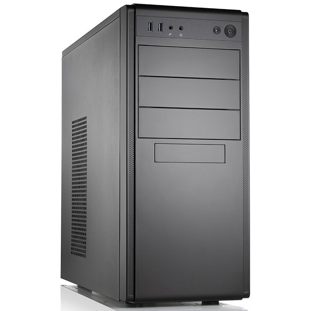 Корпус для ПК FoxLine FL-886-FZ500R-U32 ATX case, black w/PSU 500W 12cm, w/2xUSB3.0, w/ pwr cord, w/