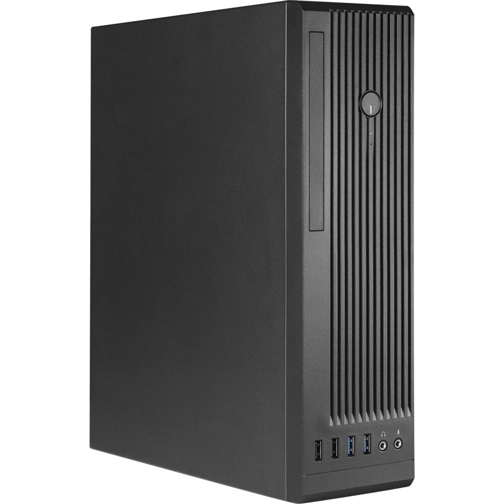 Корпус Foxline FL-1001-300W, Slim-Desktop, чёрный, БП 300 Вт