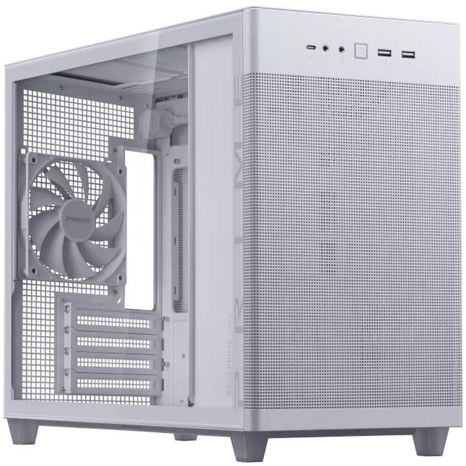 Корпус ASUS A23 Plus White, Mini-Tower, белый, 4 x 120 мм