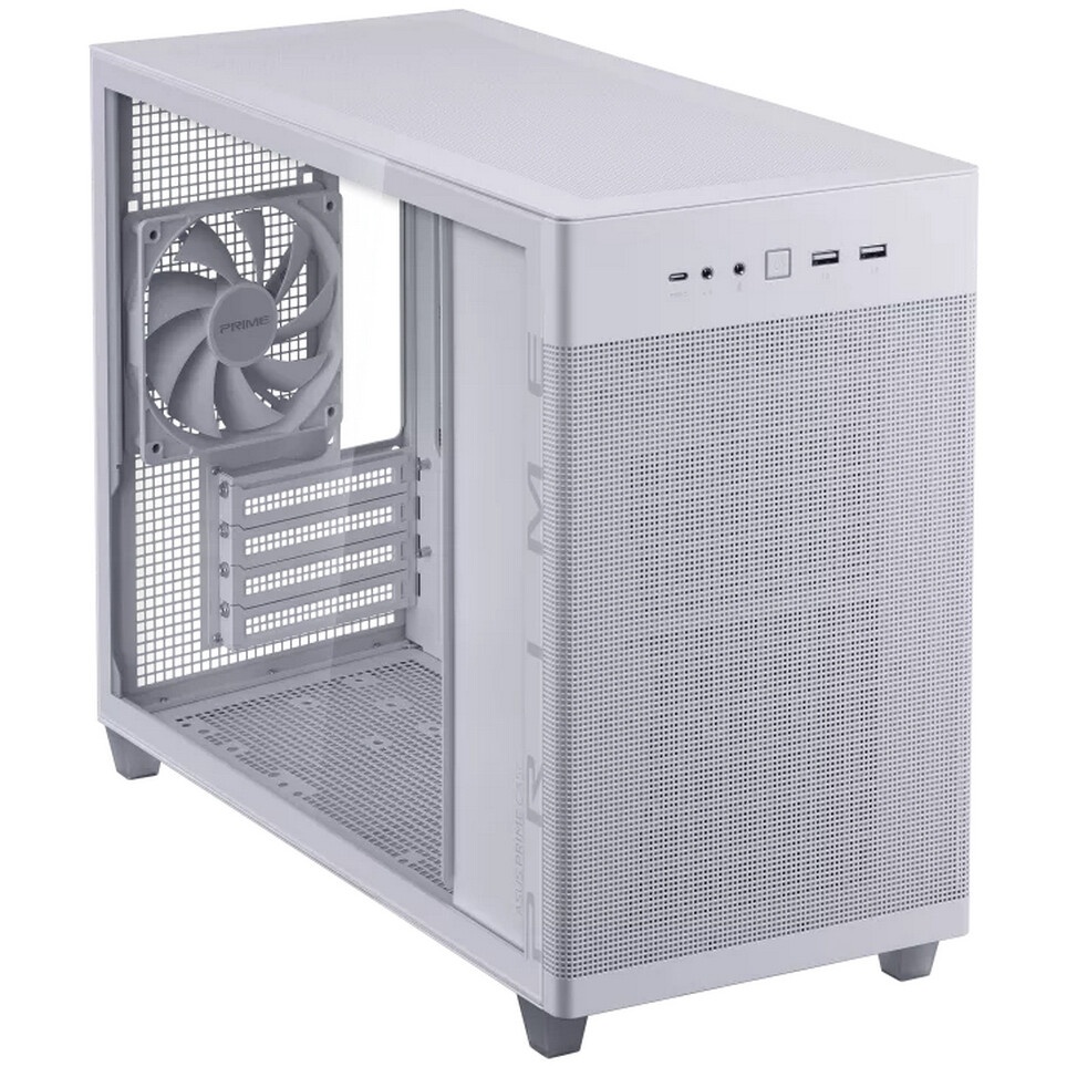 Корпус ASUS A23 Plus White, Mini-Tower, белый, 4 x 120 мм