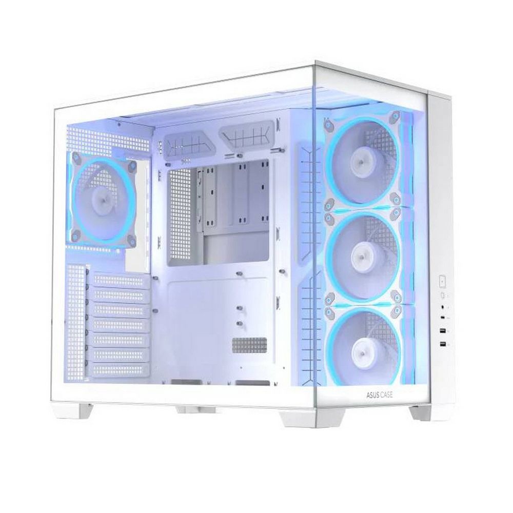 Корпус ASUS A32 Plus, Midi-Tower, белый, 4 x 120 мм