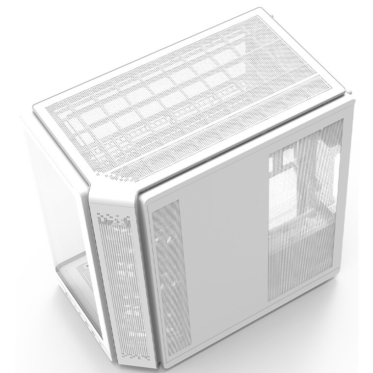 Корпус Zalman D50 белый без БП ATX 11x120mm 2x140mm 2xUSB3.0 audio bott PSU