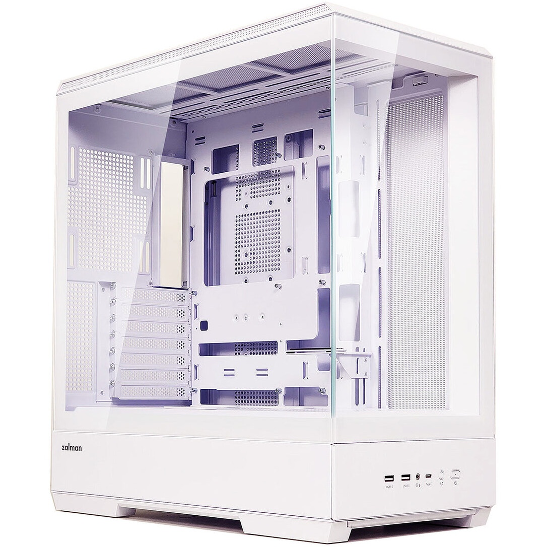 Корпус Zalman D50 белый без БП ATX 11x120mm 2x140mm 2xUSB3.0 audio bott PSU