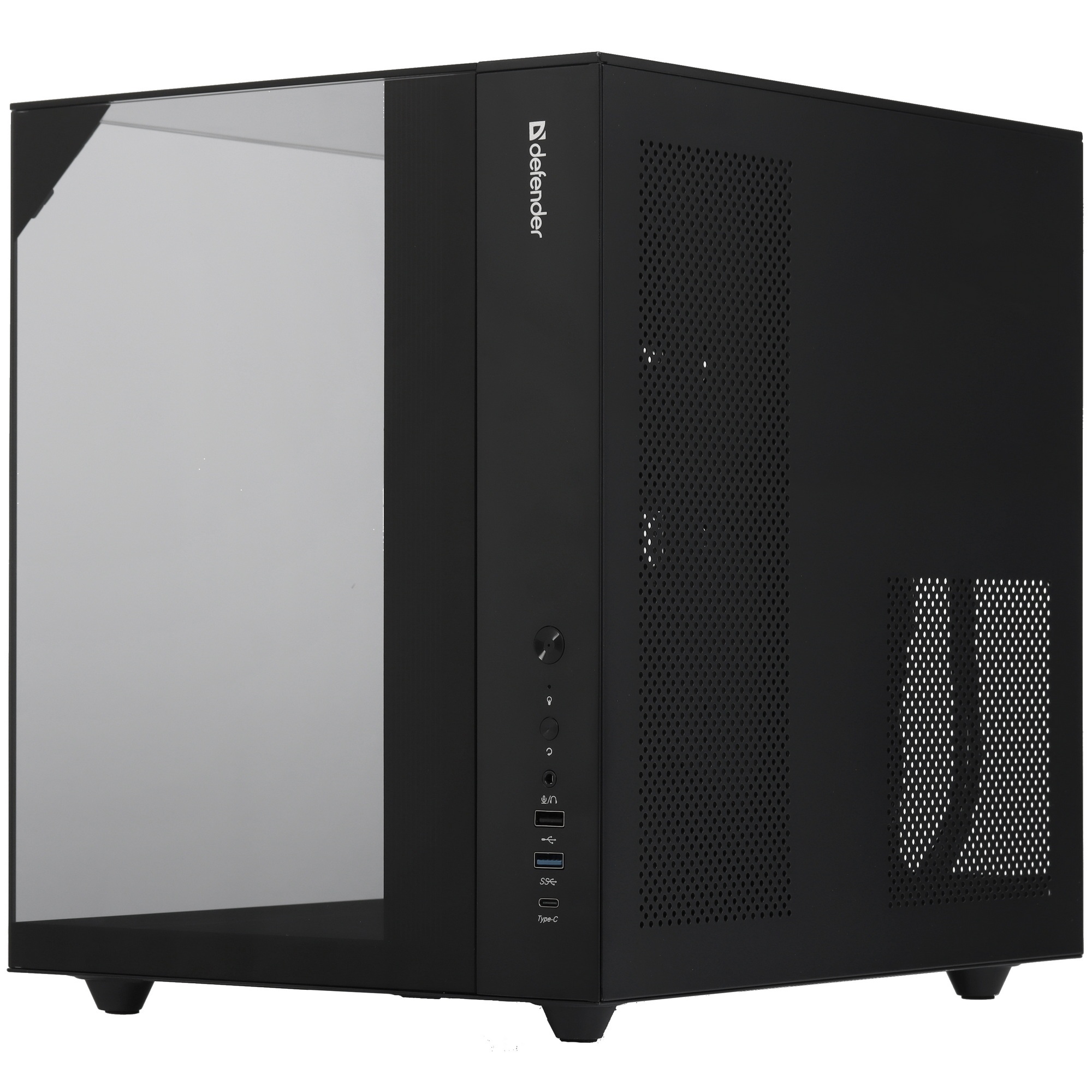 Корпус MIDITOWER CryoCube ATX Micro-ATX Mini-ITX W/O PSU USB1.1+3.0+Type-C+audio черный с окном 2520