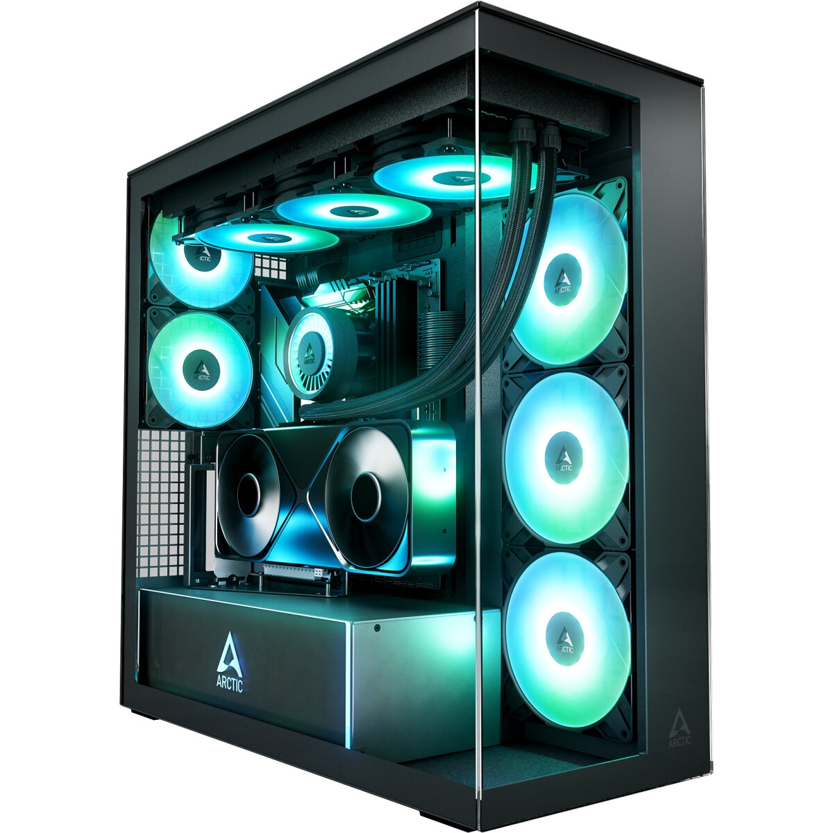 Корпус для ПК Arctic Cooling ARCTIC Xtender VG Black/Clear Glass ACPCC00024A