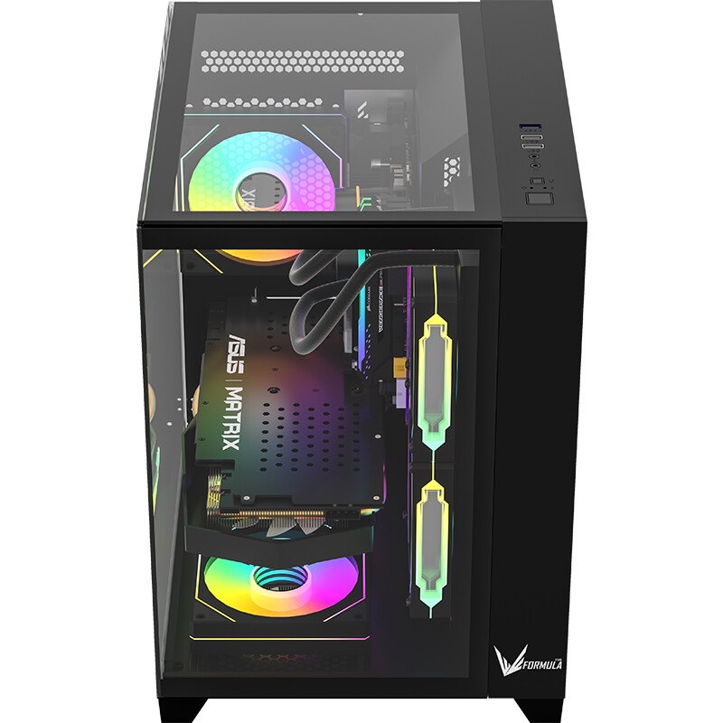 Корпус Gigabyte GB-C201P черный без БП mATX 9x120mm 3x140mm 2xUSB3.0 audio bott PSU