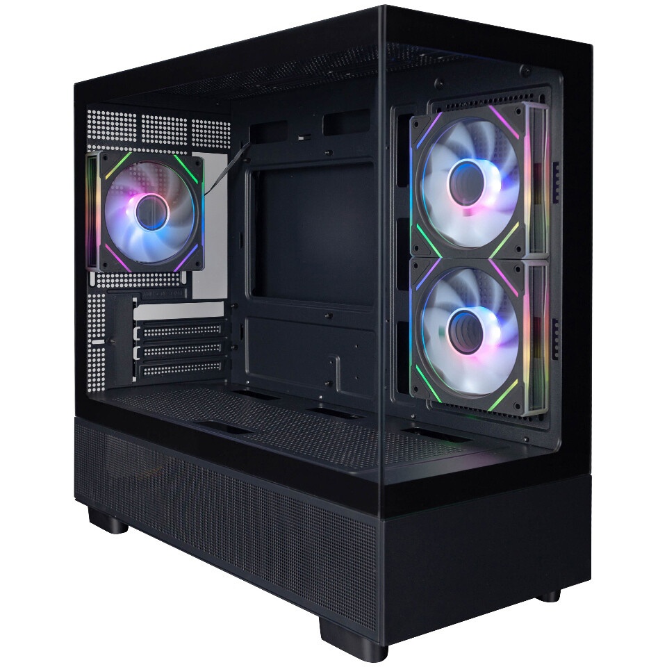 Корпус Gigabyte GB-C201P черный без БП mATX 9x120mm 3x140mm 2xUSB3.0 audio bott PSU