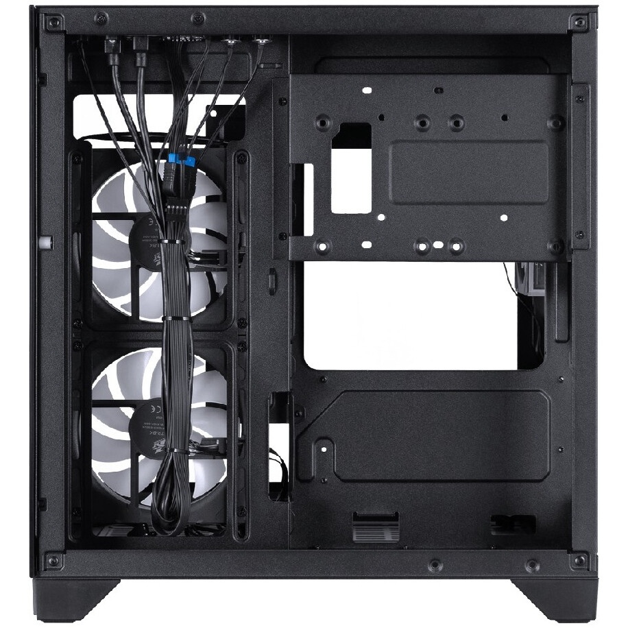 Корпус Gigabyte GB-C201P черный без БП mATX 9x120mm 3x140mm 2xUSB3.0 audio bott PSU