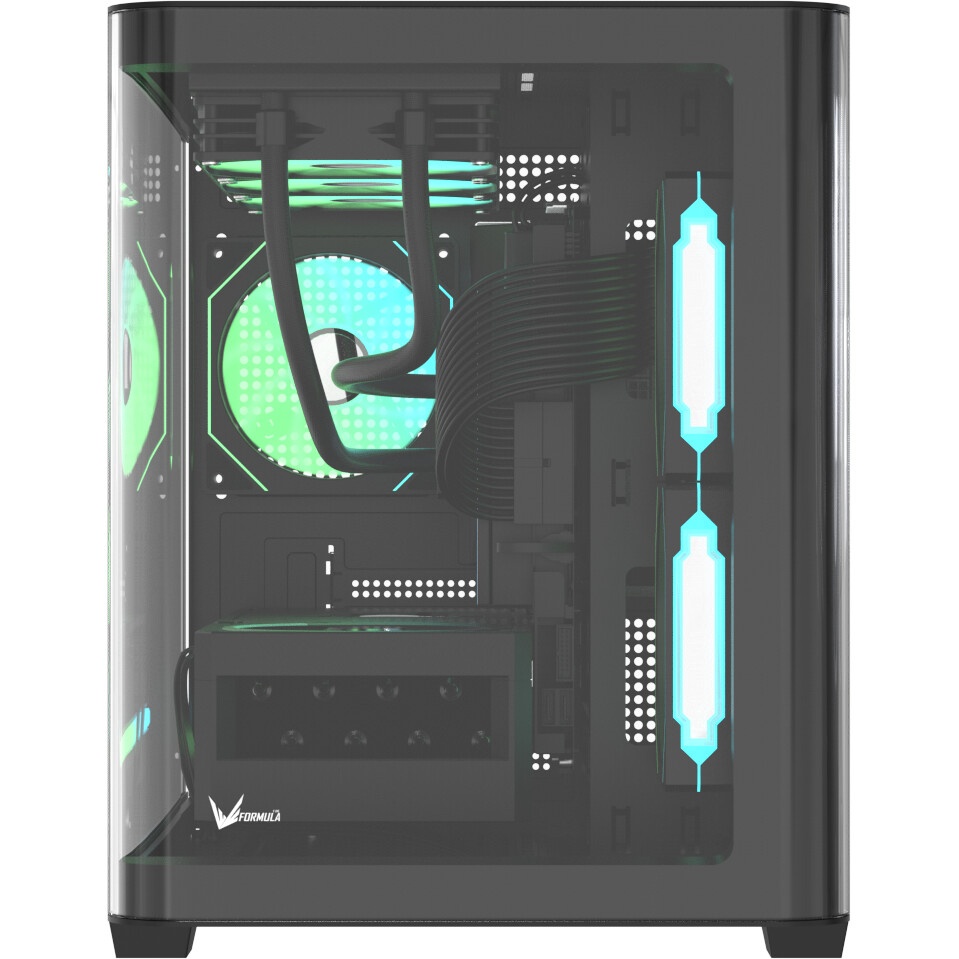 Корпус Gigabyte GB-C201P черный без БП mATX 9x120mm 3x140mm 2xUSB3.0 audio bott PSU