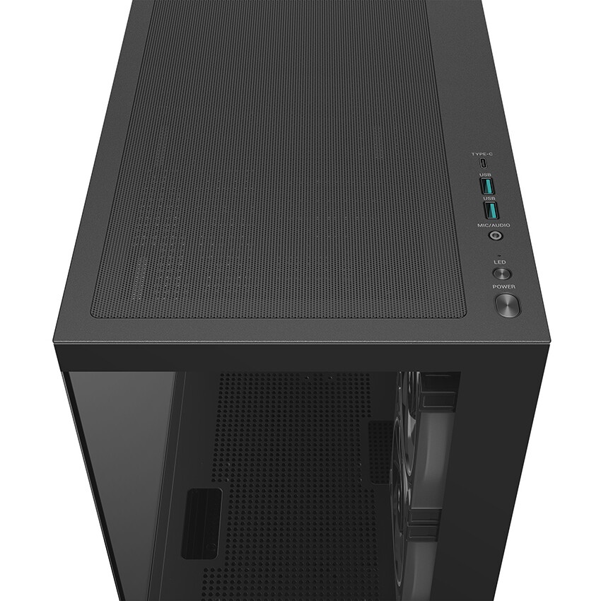 Корпус Gigabyte GB-C201P черный без БП mATX 9x120mm 3x140mm 2xUSB3.0 audio bott PSU