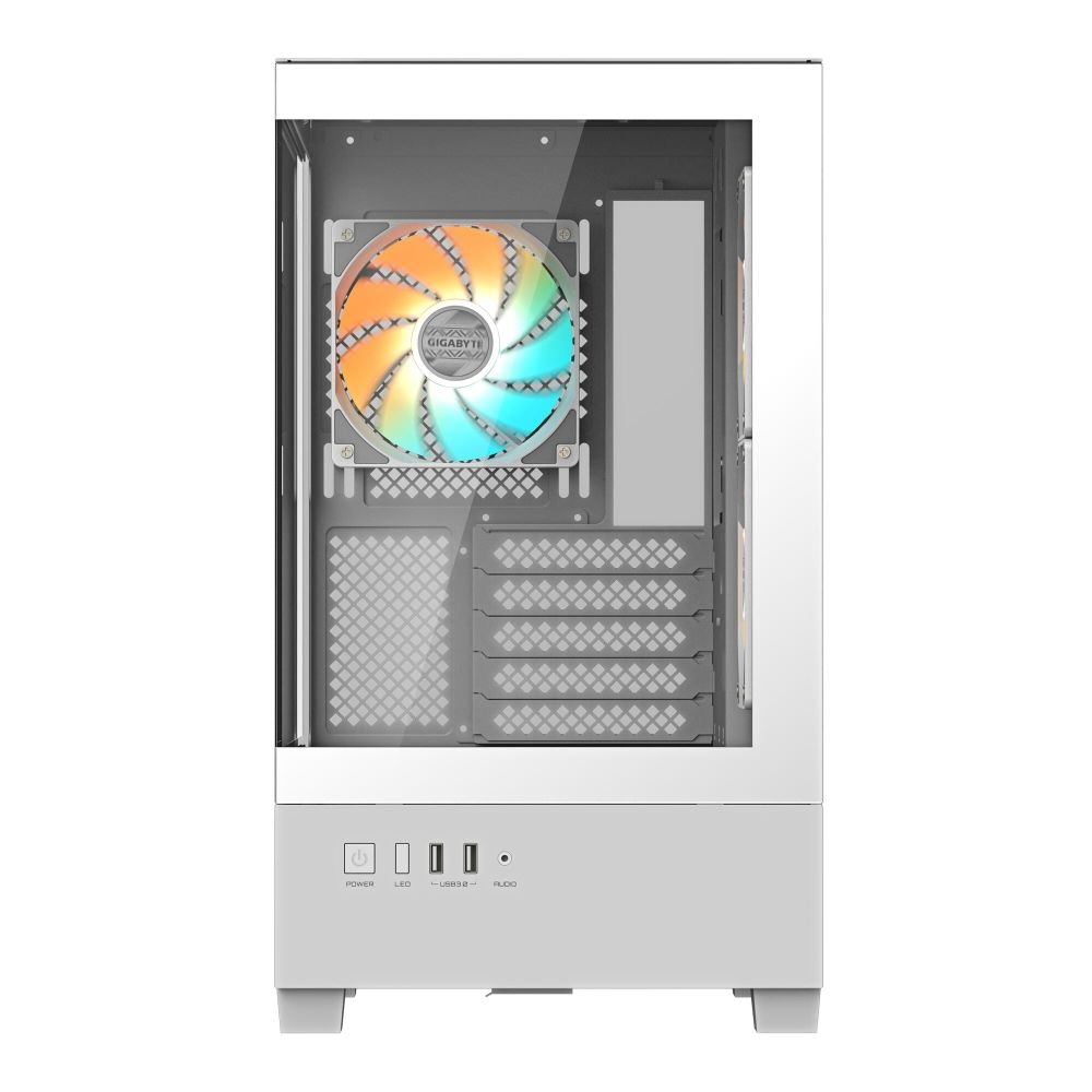 Корпус Gigabyte C201PI белый без БП mATX 9x120mm 3x140mm 2xUSB3.0 audio bott PSU